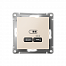 Розетка USB С 65W высокоскоростная зарядка Бежевый AtlasDesign ATN000227 (8/48)