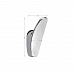 Крючок одинарный лодочка, цвет ХРОМ GFmark 79115-C