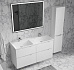 Тумба WECTOR 120 подвесная белая, с раковиной CLASSICA 120