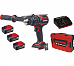 Шуруповерт Einhell ударный PXC TP-CD 18В/120Нм Li-i BL, +3акк 5,2 Ач +ЗУ 4А +кейс (4514310SET3)