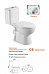 Компакт-унитаз UPTREND TR2220A(Rimless),белый,650*335*730