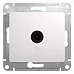 Розетка TV с/п Белый Glossa GSL000192 проход (10/160)