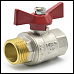 Кран шаровый 1 ВН бабочка LD (LD 47.302.25)