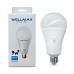Лампа светодиодная  шар A60 9W Е27 нейтральный белый свет WELLMAX 4К
