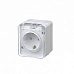 Розетка 1гн с з/к о/п со шт. БЕЛЫЙ AtlasDesign PROFI IP54 16А 250B (12/96) ATN540145