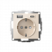 Розетка 1гн с/п с з/к + 2USB (1 порт А+1 порт C ) Бежевый AtlasDesign ATN000232 (8/48)