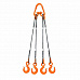 Строп 4СК-3,2т (L=2,0м) Звено РТ-3 с крюками din 1.5т опрессовка Magnus-Profi Р