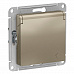 Розетка 1гн с/п с з/к штор. с крыш. IP44. Шампань AtlasDesign ATN000546 (5/20)