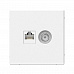 Розетка TV+RJ45 с/п БЕЛЫЙ ArtGallery GAL000189