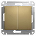 Выключатель 2 кл с/п Титан Glossa GSL000451 (20/160)