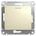 Выключатель 1 кл с/п с подсв Крем Glossa GSL000213 (20/160)