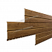 Сайдинг металл. "Lбрус" 0.264*3м ECOSTEEL МА-01 Мореный дуб матовый (0,5мм)