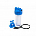 Корпус водоочистителя прозрачный UNIPUMP 10", CFC-10K, подкл. 1", с картриджем SC-10W (5 мкм)
