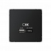 Розетка USB A + тип-C 45W КАРБОН ArtGallery высокоскоростная зарядка (GAL001029)